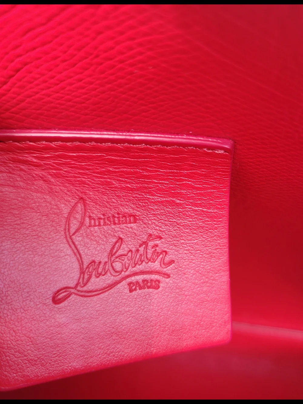 Christian Louboutin Black Studded Leather Crossbody/Clutch "'AUTHENTIC" - Picture 12 of 14